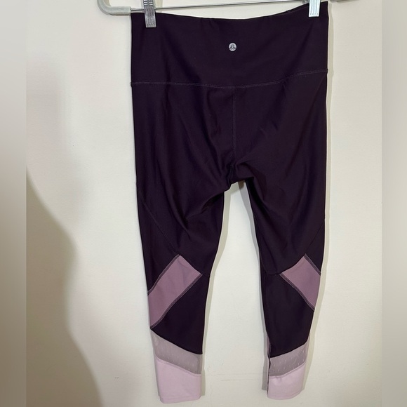 Apara  sz small compression workout pants  Plum and rose Like new - Picture 7 of 12